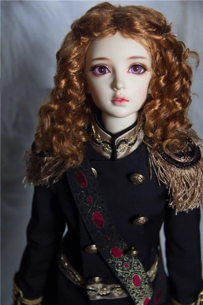 WX161 BJD 1/3 人形 ドール　用ウィッグ カツラ 耐熱 ハンドメイド