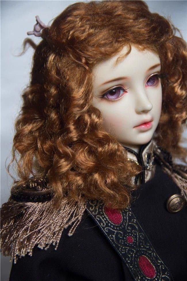 WX161 BJD 1/3 人形 ドール　用ウィッグ カツラ 耐熱 ハンドメイド