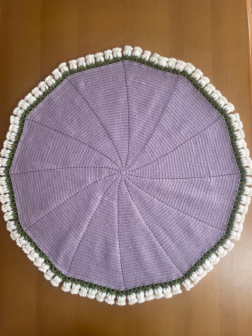 8/31まで　枯れない花束ブーケブランケット（すずらん） 一点物