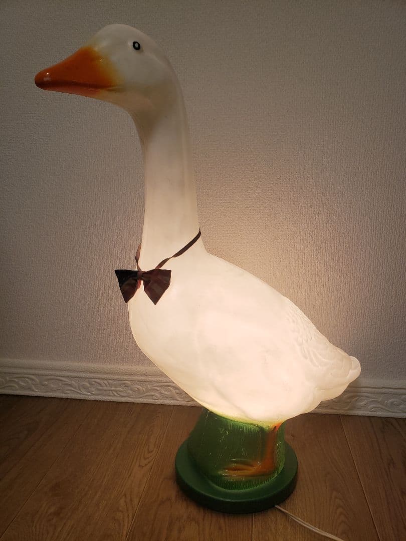 昭和レトロ アヒルライト プラスチック製 インテリア