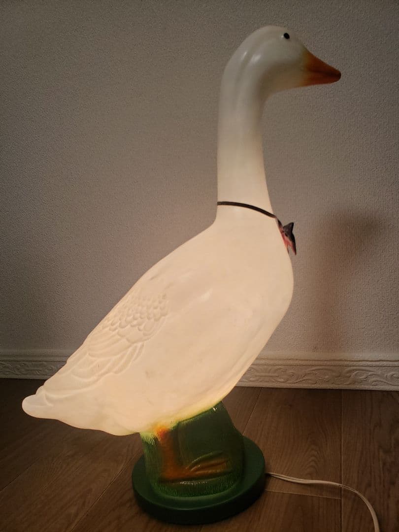 昭和レトロ アヒルライト プラスチック製 インテリア