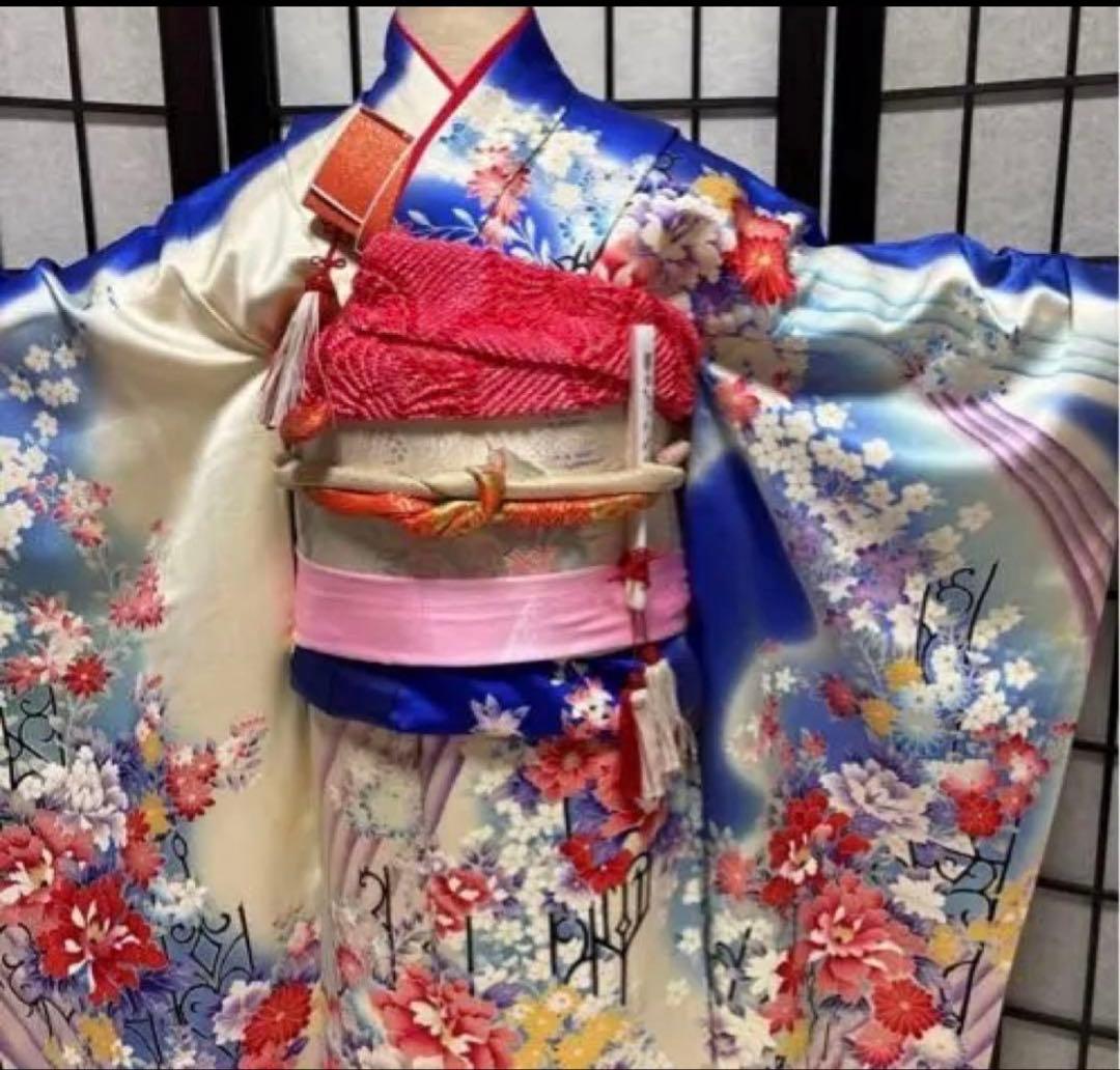 七五三　着物セット　7歳　ふくら雀　ハーフ成人式　十三詣り　ジュニアサイズ