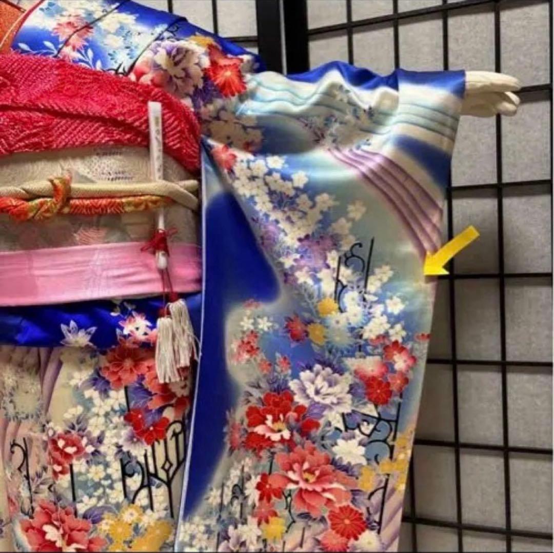 七五三　着物セット　7歳　ふくら雀　ハーフ成人式　十三詣り　ジュニアサイズ