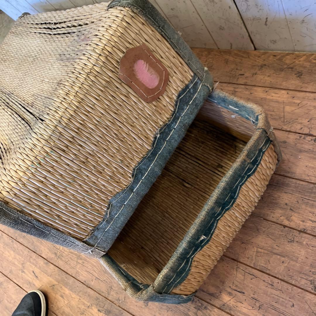 ②昭和レトロ 柳行李 やなぎこおり 衣類収納 収納ボックス 古道具 ビンテージ