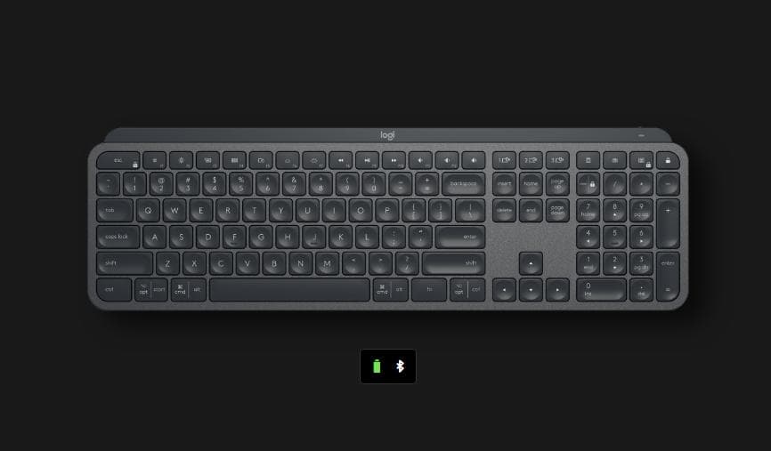 logi mx keys薄型デザインの日本語配列キーボード（7094）