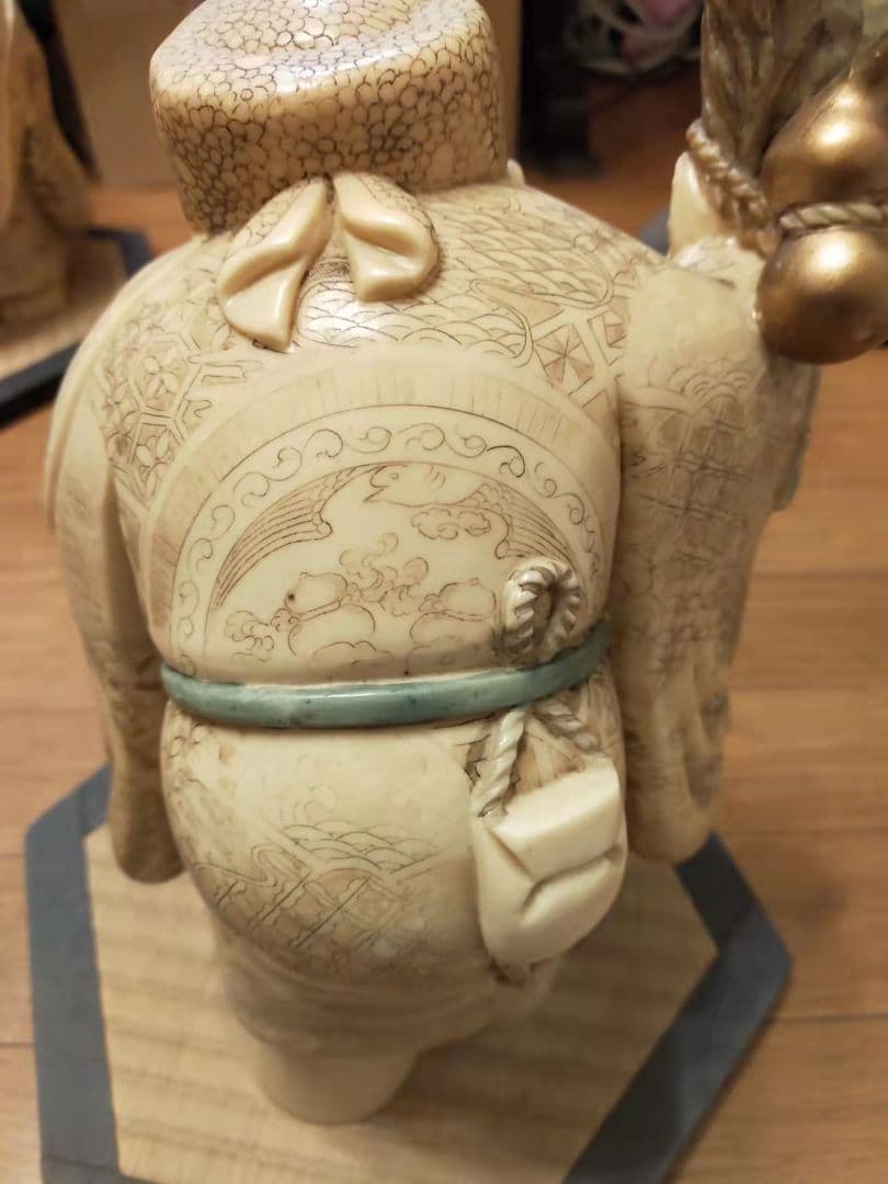 七福神の置物 置物 雅俊 七福神 練り物 縁起物 商売繁盛 招福