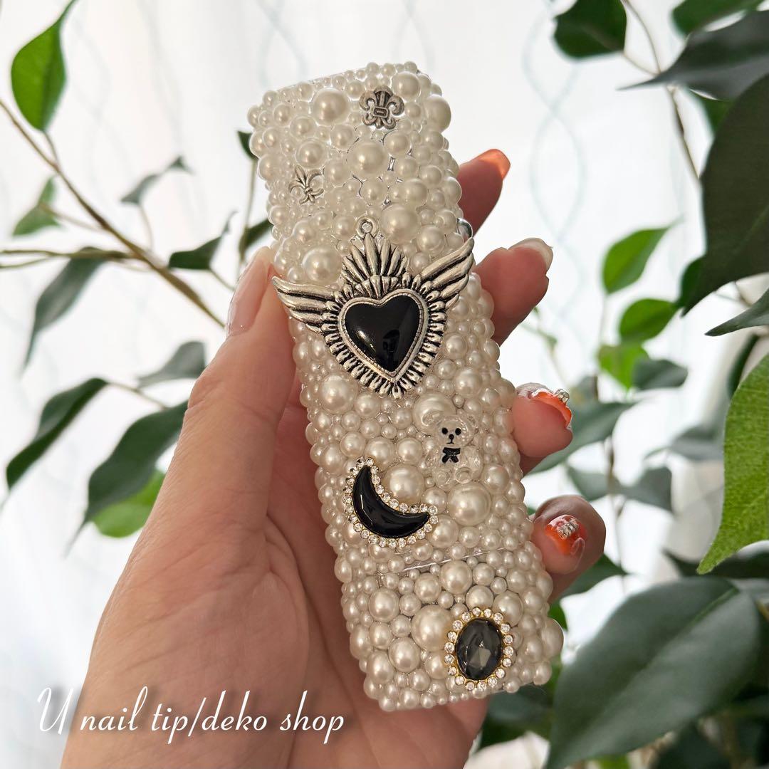 iQOSケース パール装飾 ハンドメイド　韓国風　Y2K