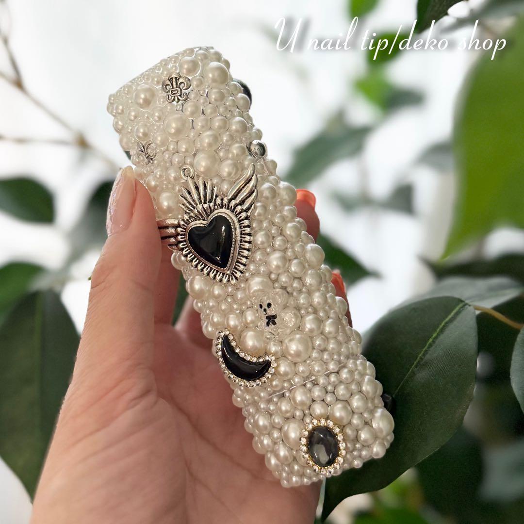 iQOSケース パール装飾 ハンドメイド　韓国風　Y2K