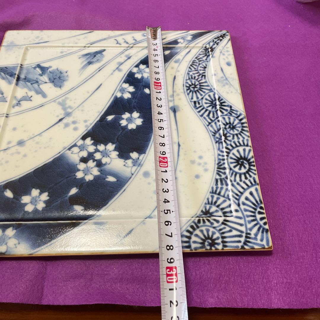 有田焼 福泉窯のプレート皿大正方形皿