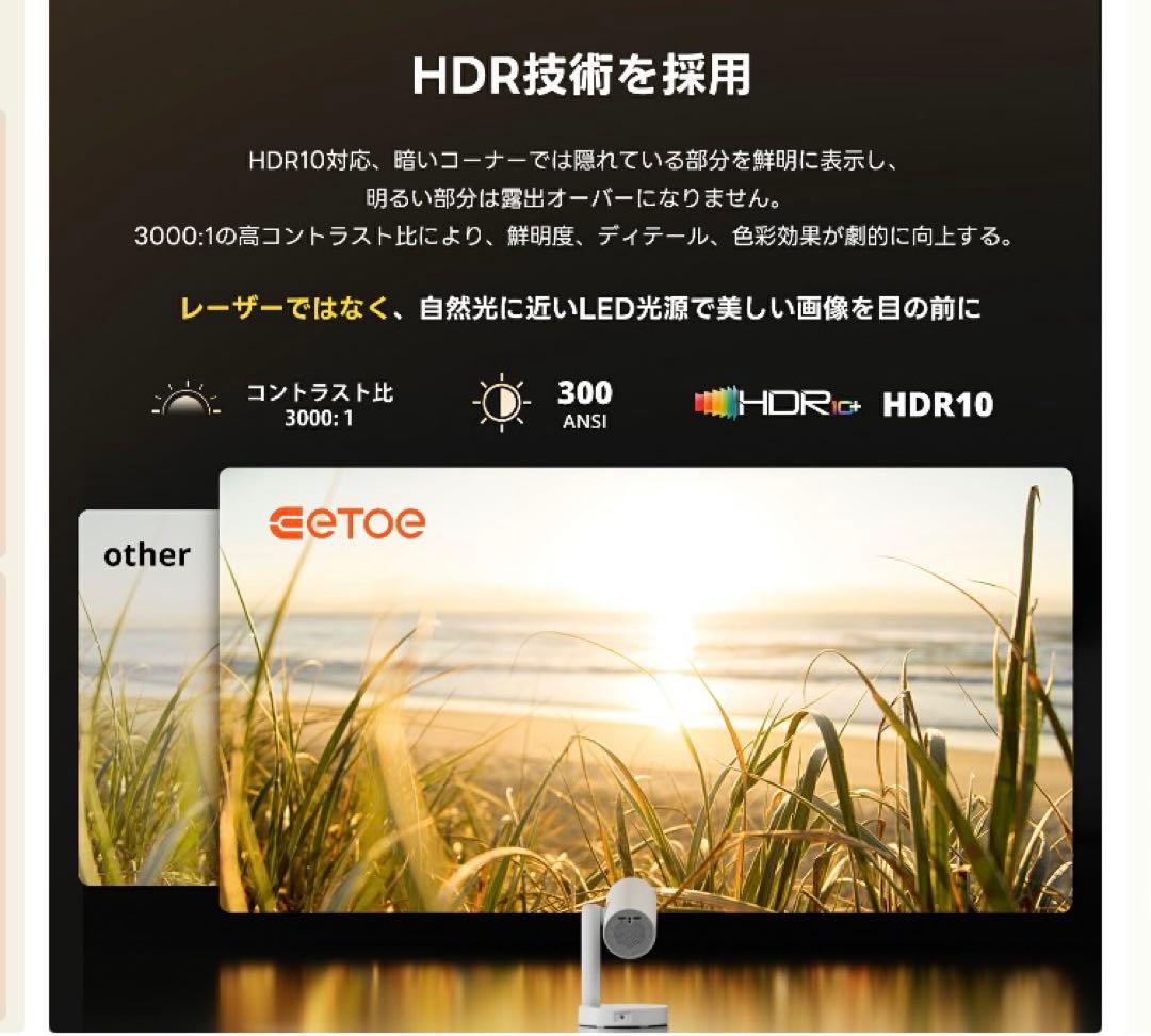 ⭐︎最安値⭐︎ 美品！　ETOE STARFISH PRO プロジェクター