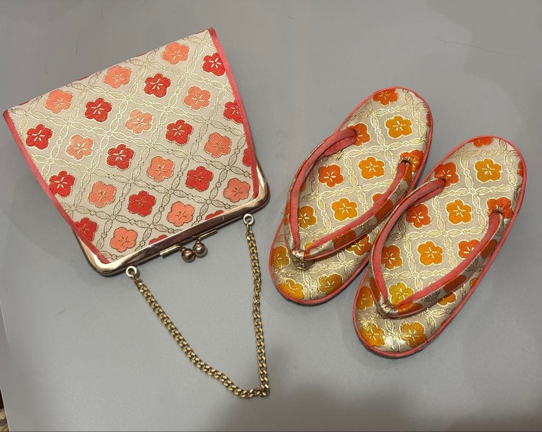 七五三　正絹　3歳　絞り　総絞り　被布　刺繍　一つ身　フルセット　朱色　オレンジ