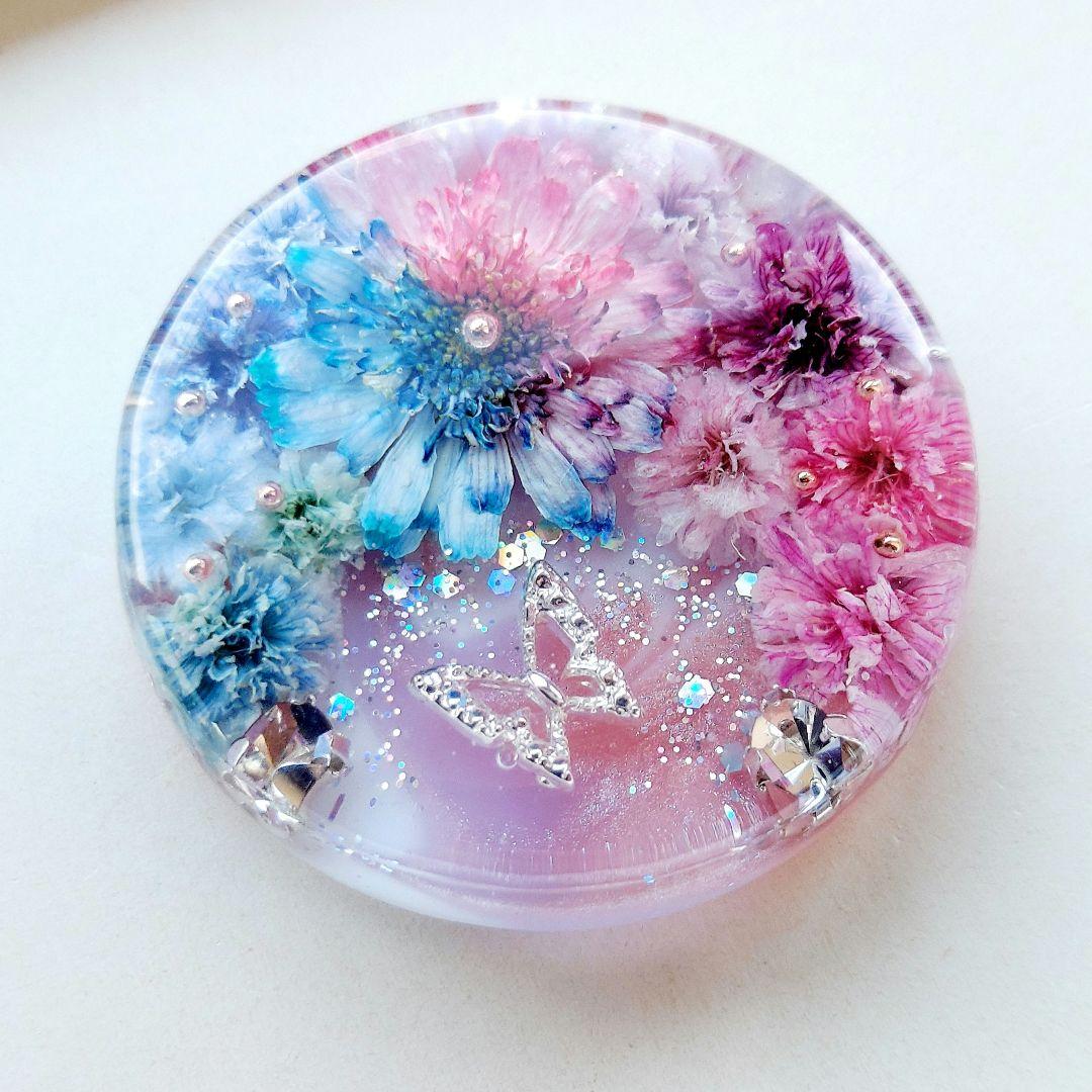 【1020】レジン　マトリカリア　ヘアゴム　ポニーフック　ブロ―チ　ハンドメイド