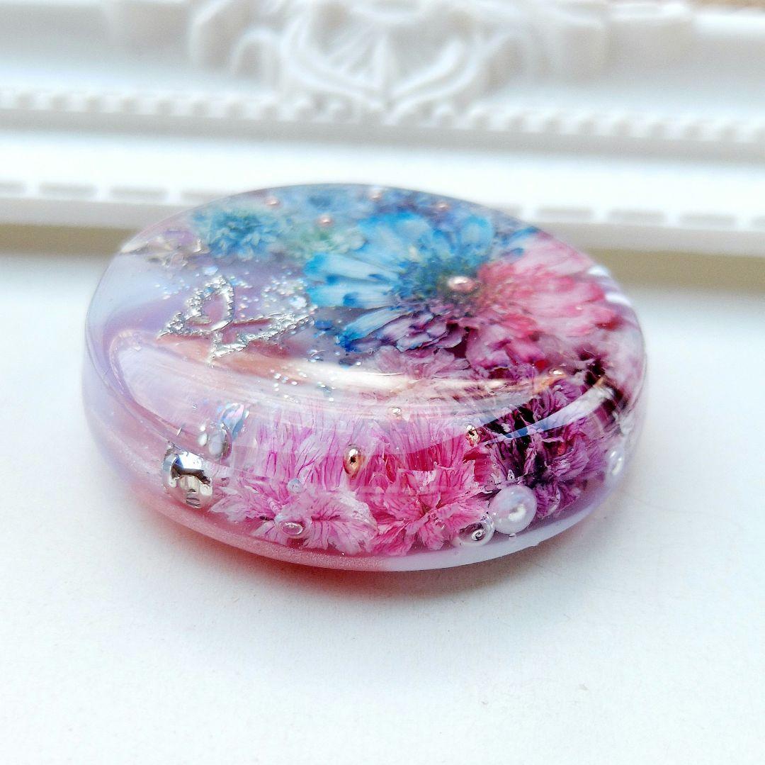 【1020】レジン　マトリカリア　ヘアゴム　ポニーフック　ブロ―チ　ハンドメイド
