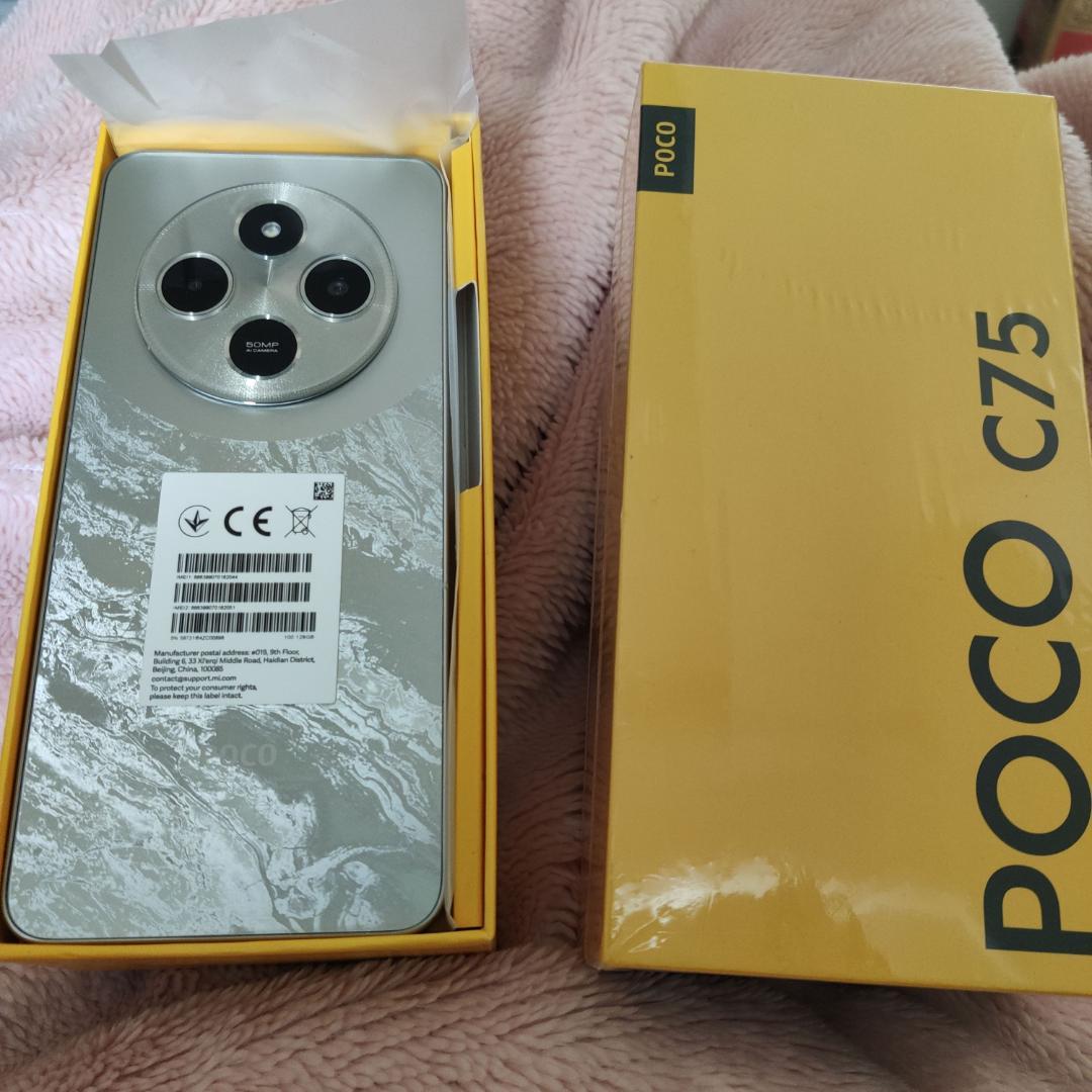 スマートフォン本体 Xiaomi POCO C75 NFC 6+128GB GOLD SIMFREE