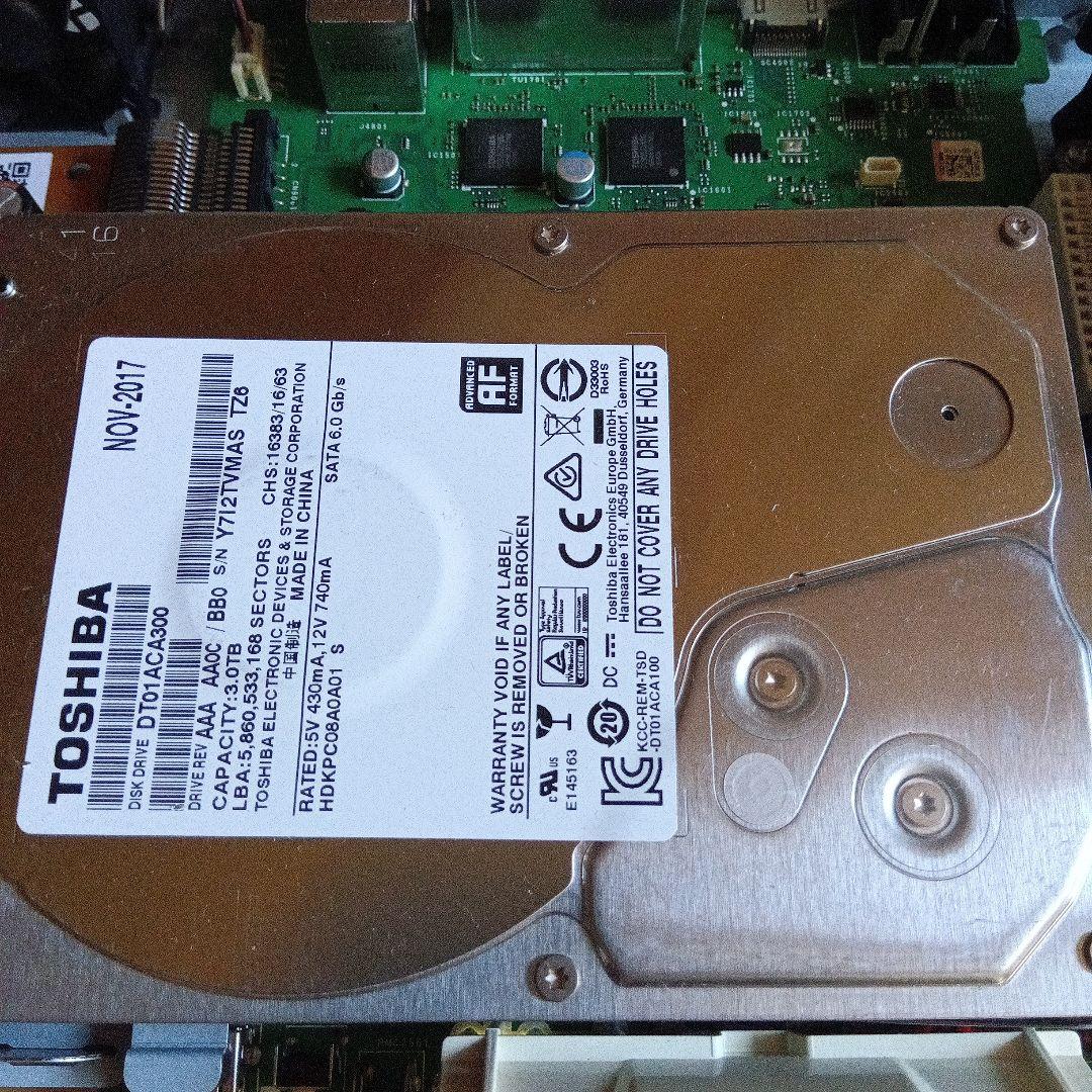 SHARP AQUOS BD-NT1000 HDDは新品3TB増量交換第6弾