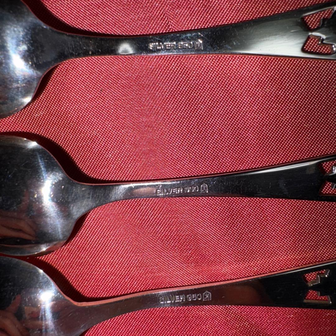 希少　ロータリーインターナショナルシルバー950スプーン　3本セット