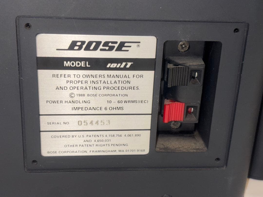 【最終値下げ】BOSE 101IT スピーカー ブラック 音出し確認済み