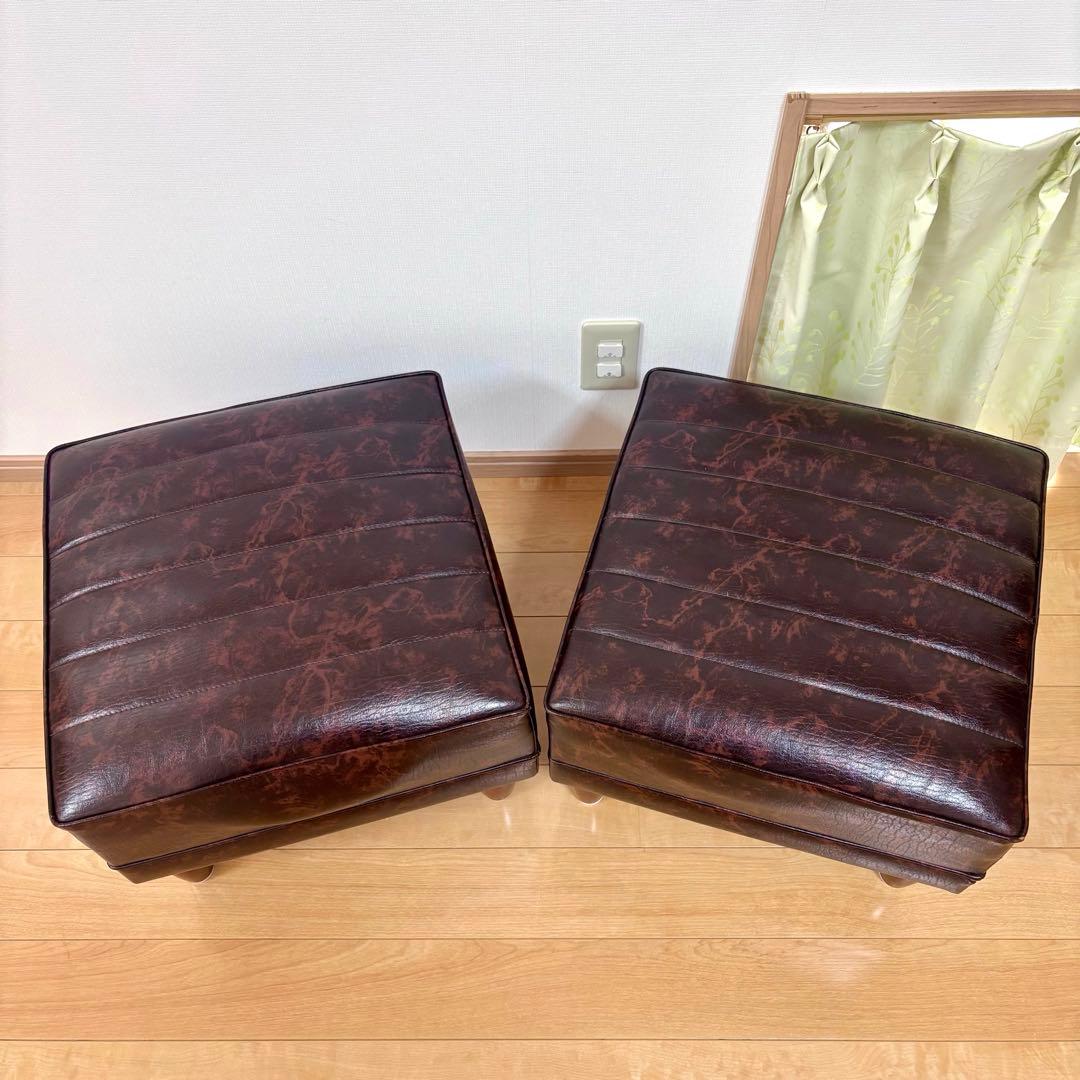 karimoku カリモク オールドカリモク オットマン スツール 2点セット