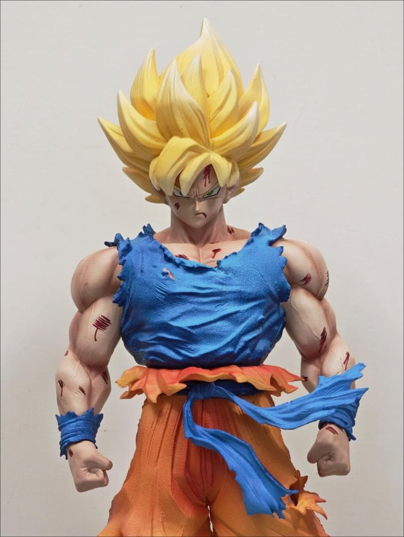 ドラゴンボール　孫悟空　スーパーサイヤ人　負傷Ver.　フィギュア　塗装完成品