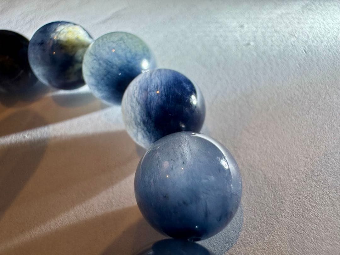 ブルールチル（インディゴライト）　ブルーガーデン共生　13mm