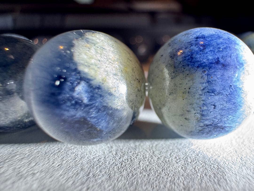 ブルールチル（インディゴライト）　ブルーガーデン共生　13mm