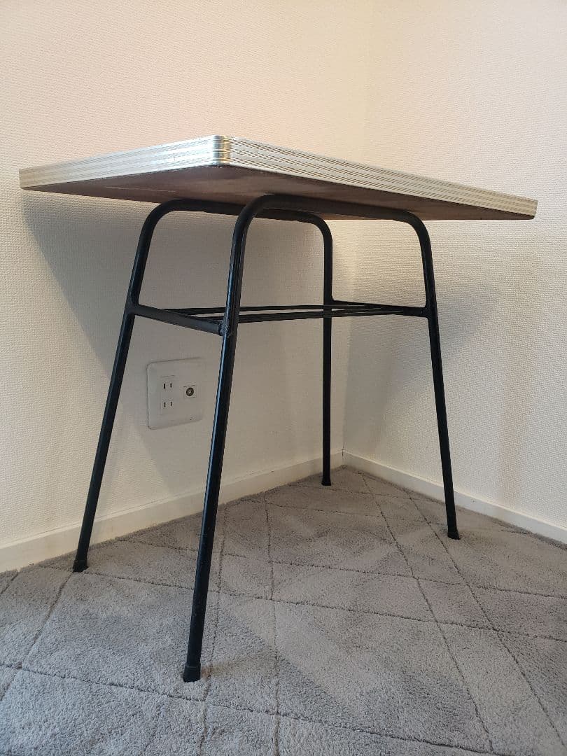 昭和レトロ 鉄脚 アイアン ミニテーブル 古家具 古道具 作業台 ヴィンテージ