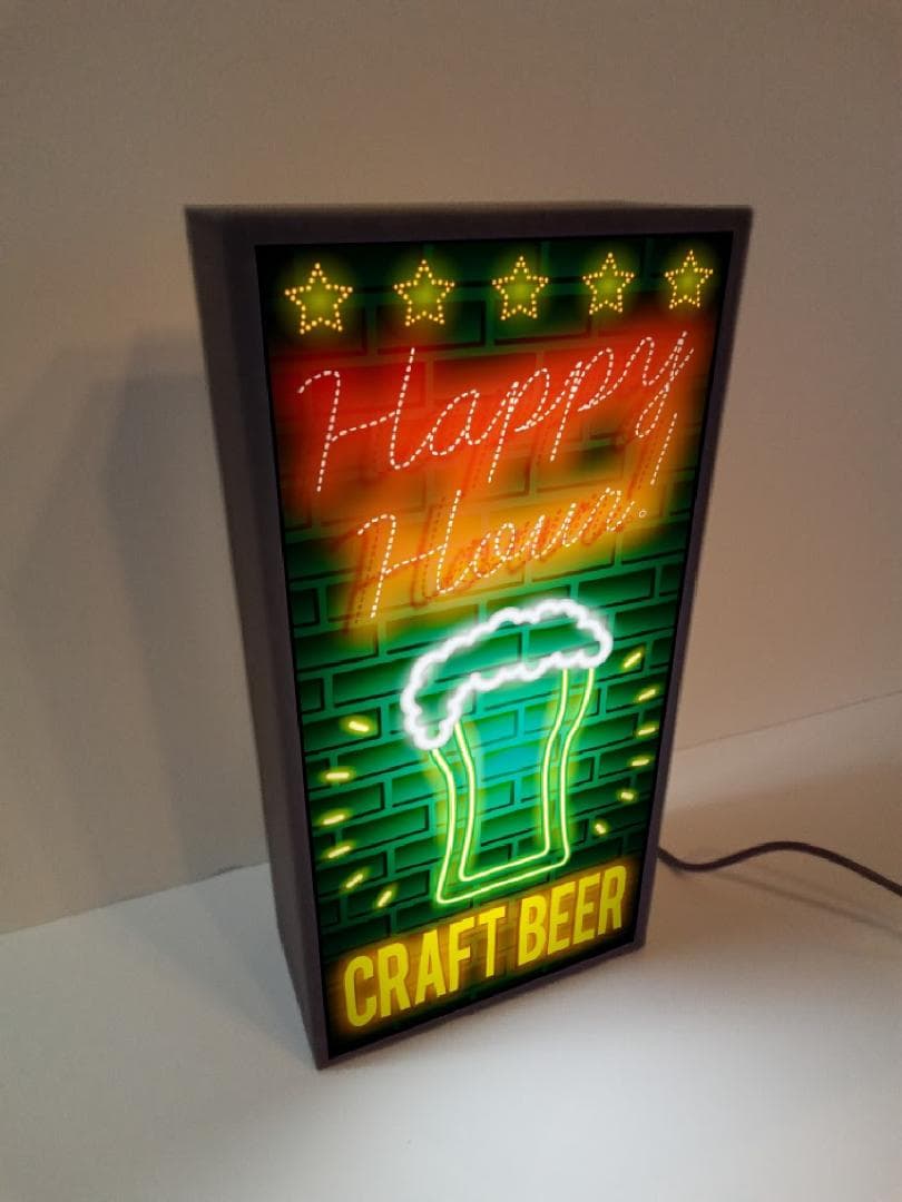 ビール パーティー スナック 酒 カフェ バー 看板 置物 雑貨 ライトBOX
