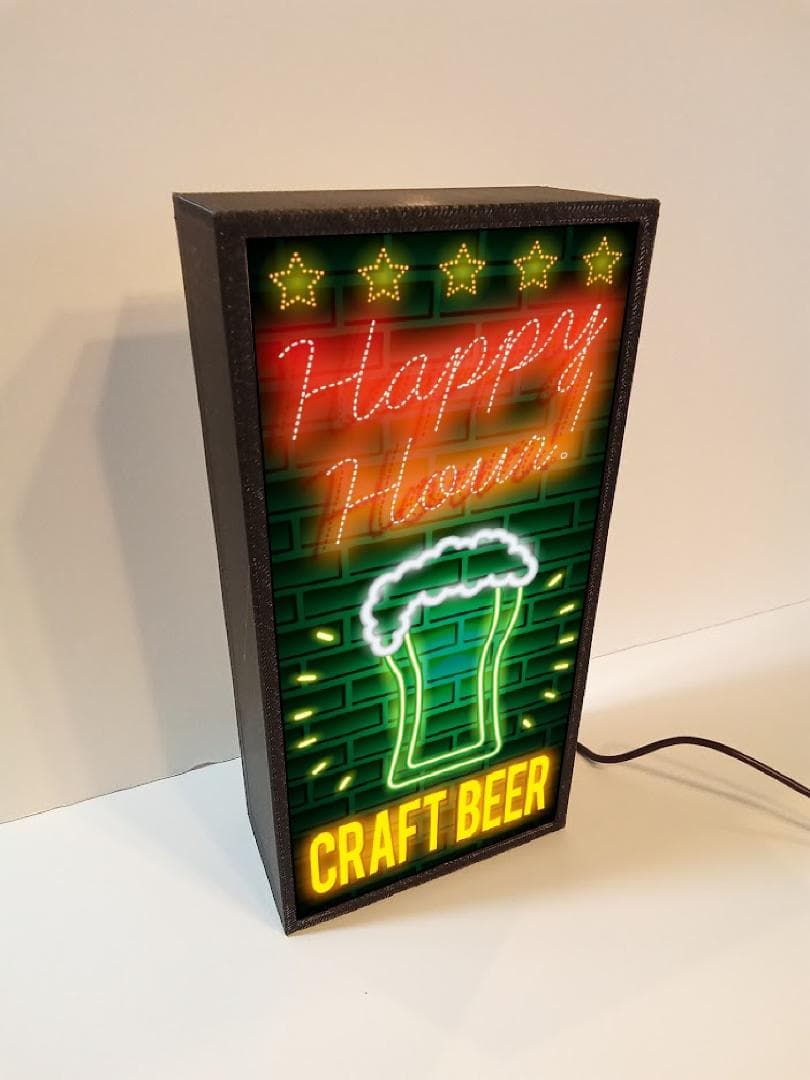 ビール パーティー スナック 酒 カフェ バー 看板 置物 雑貨 ライトBOX
