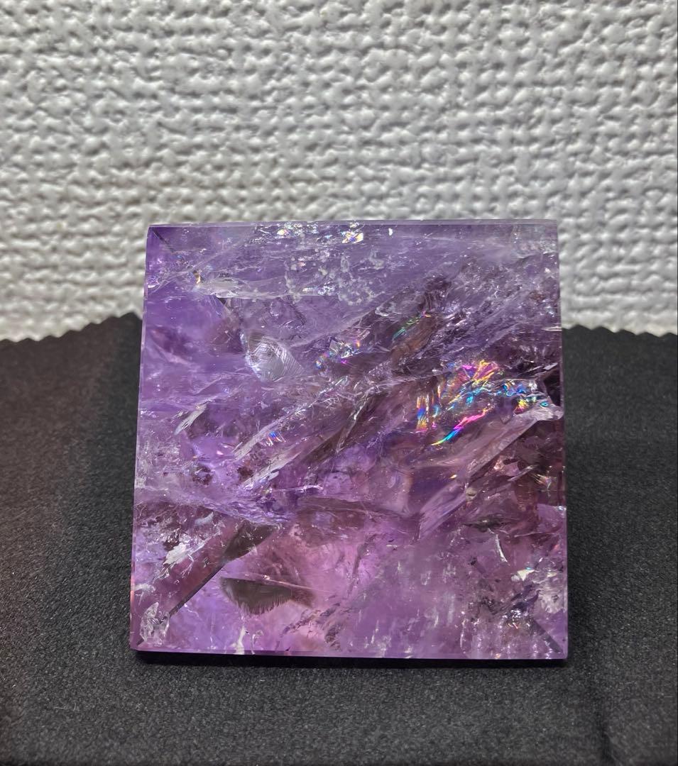 アメジスト たまご型&ピラミッド型　　2個セット