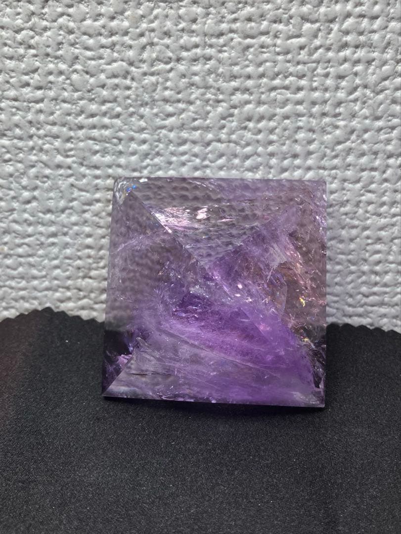 アメジスト たまご型&ピラミッド型　　2個セット