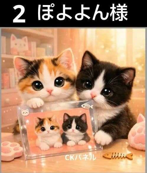 オーダーページ　ハンカチ542 ねこちゃん柄　ハンドメイド3/9