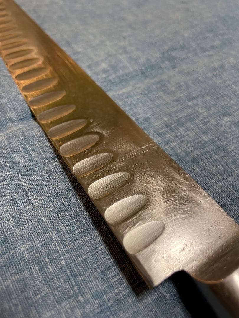 misonoミソノ　モリブデン鋼筋引きサーモンナイフ　刃渡り290mm