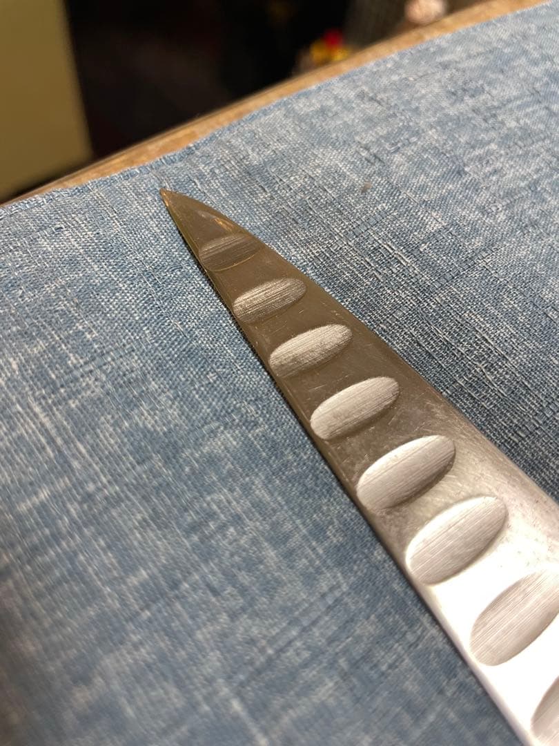 misonoミソノ　モリブデン鋼筋引きサーモンナイフ　刃渡り290mm