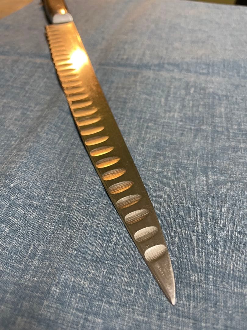 misonoミソノ　モリブデン鋼筋引きサーモンナイフ　刃渡り290mm