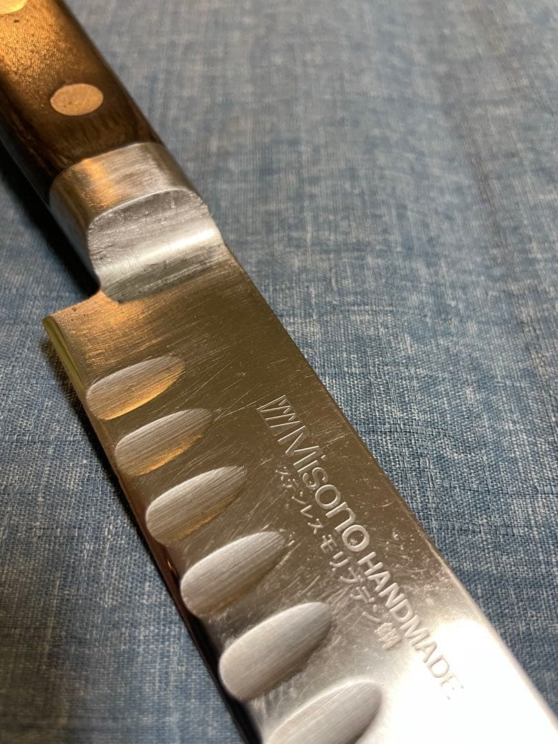 misonoミソノ　モリブデン鋼筋引きサーモンナイフ　刃渡り290mm