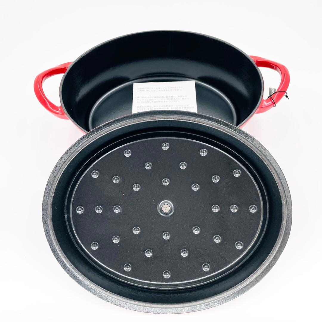 BONNE BONHEUR（ボンヌボヌール）ココットオーバル 26cm（レッド）