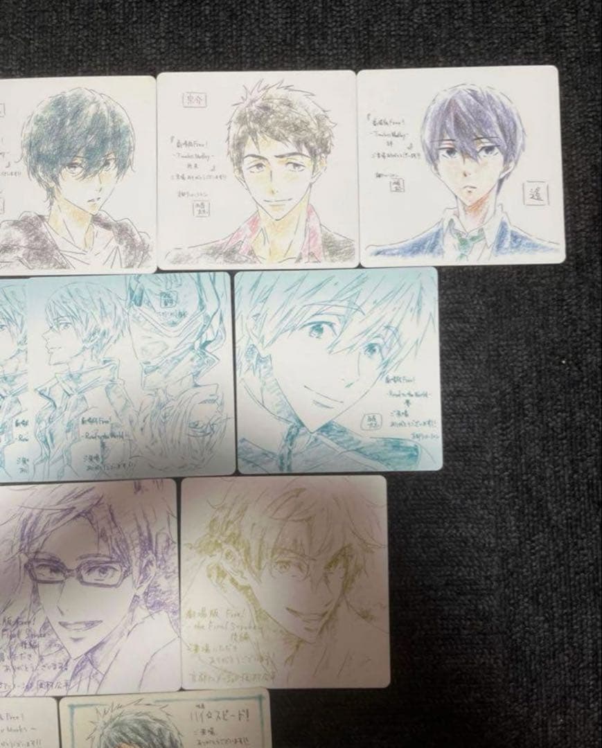 劇場版 free！ ハイ☆スピード! 入場者特典 コースター 色紙 15枚