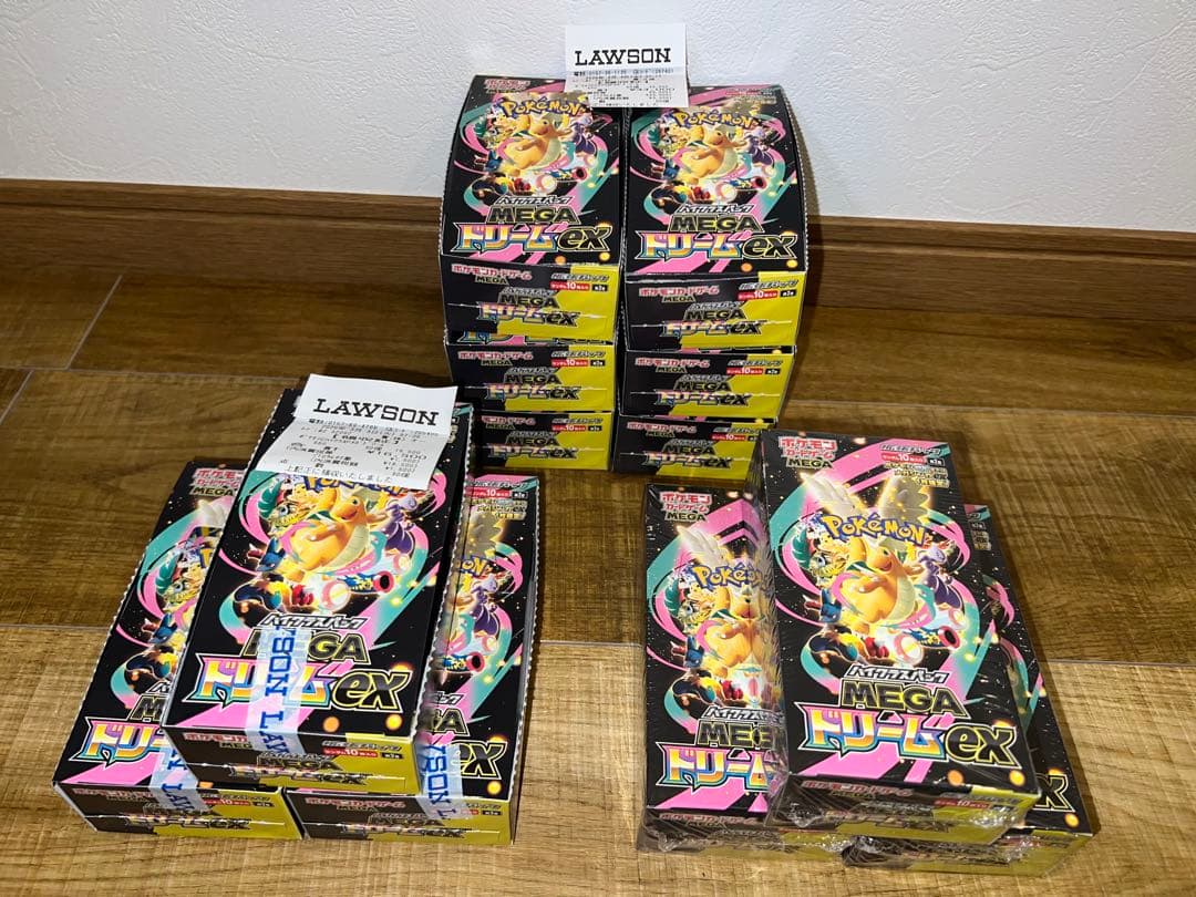 【値下げ・即日発送】ローソン産 ポケカ MEGAドリームex 12boxセット