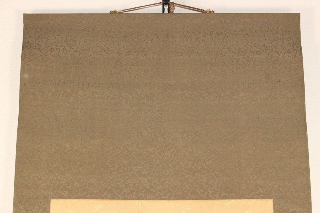 No5898掛軸　在印　中居曠谷　夏の瀧図　絹本　共箱　日本画　古美術　送料無料