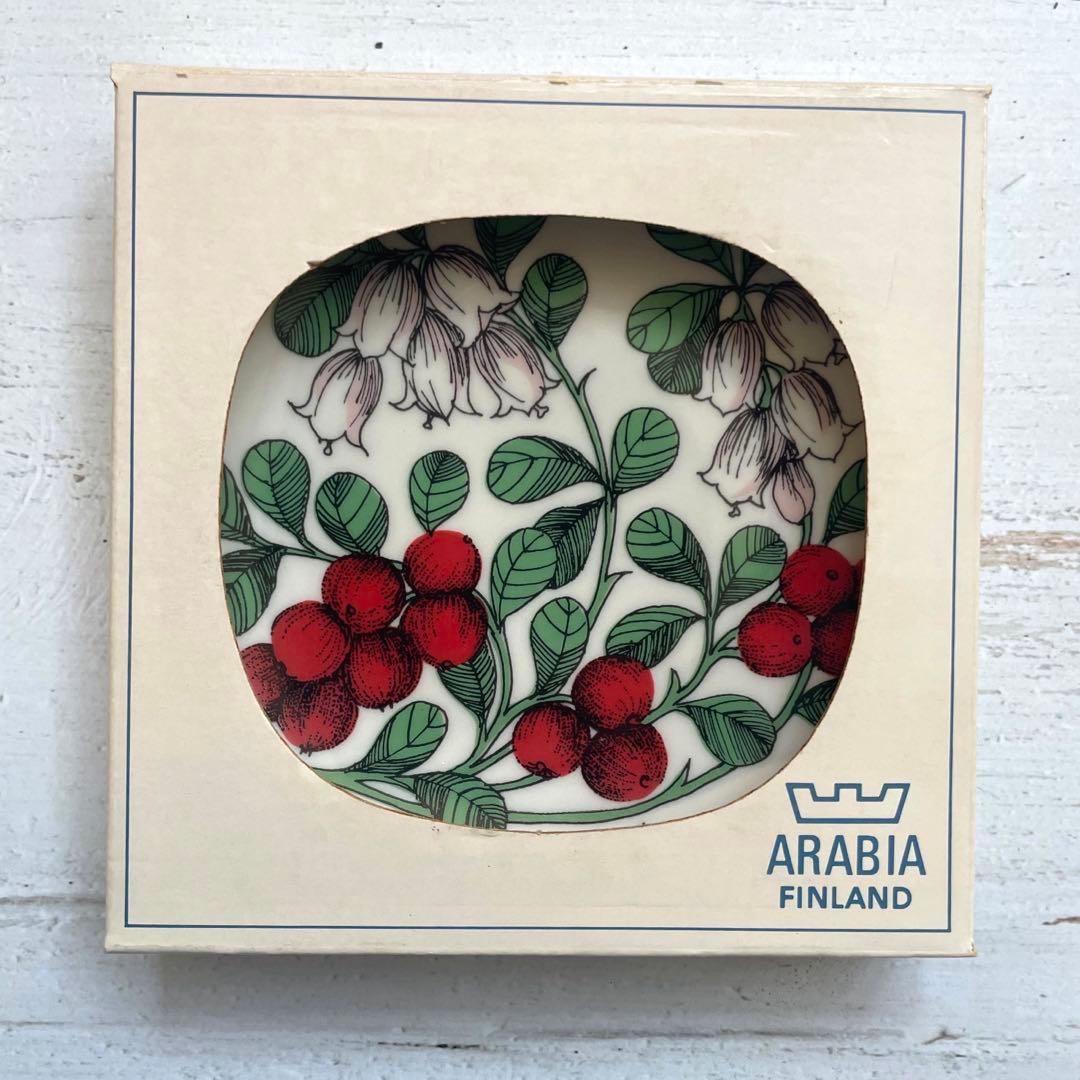 ARABIA ボタニカ リンゴンベリー（コケモモ）新品オリジナルボックス入り