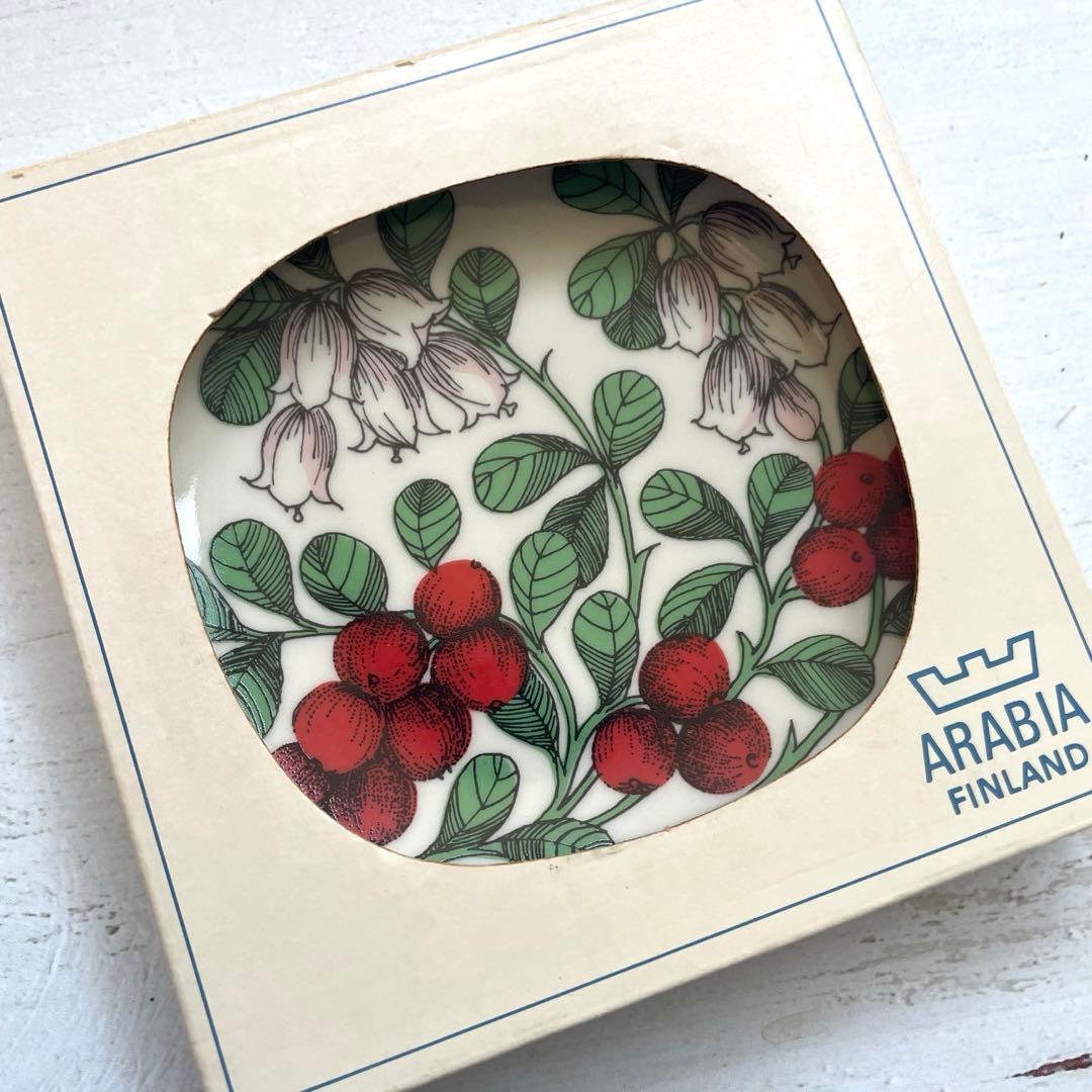 ARABIA ボタニカ リンゴンベリー（コケモモ）新品オリジナルボックス入り