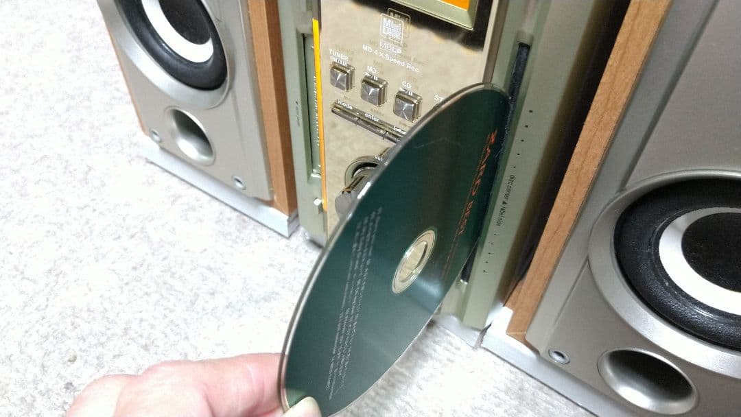 KENWOOD CD-MDHi-FiコンポRD-ESA3MDリモコン付き