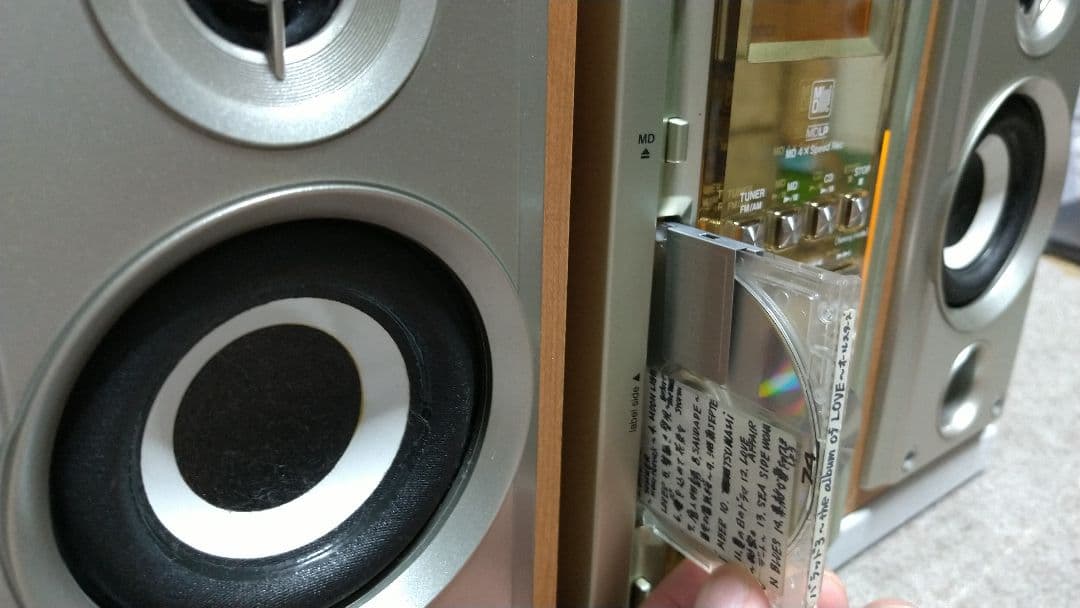 KENWOOD CD-MDHi-FiコンポRD-ESA3MDリモコン付き