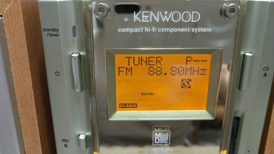 KENWOOD CD-MDHi-FiコンポRD-ESA3MDリモコン付き