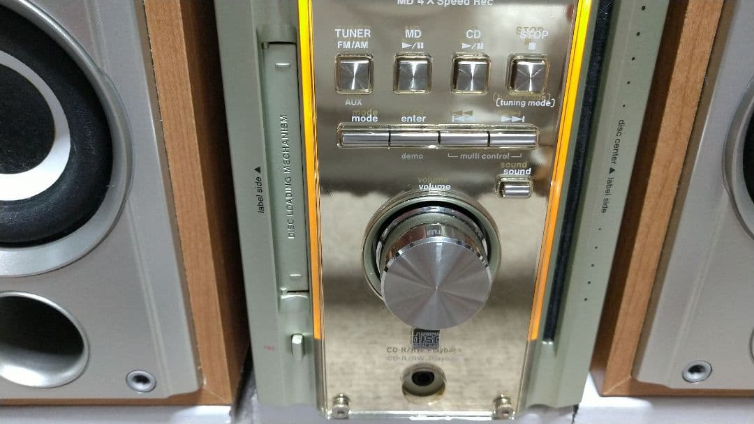 KENWOOD CD-MDHi-FiコンポRD-ESA3MDリモコン付き