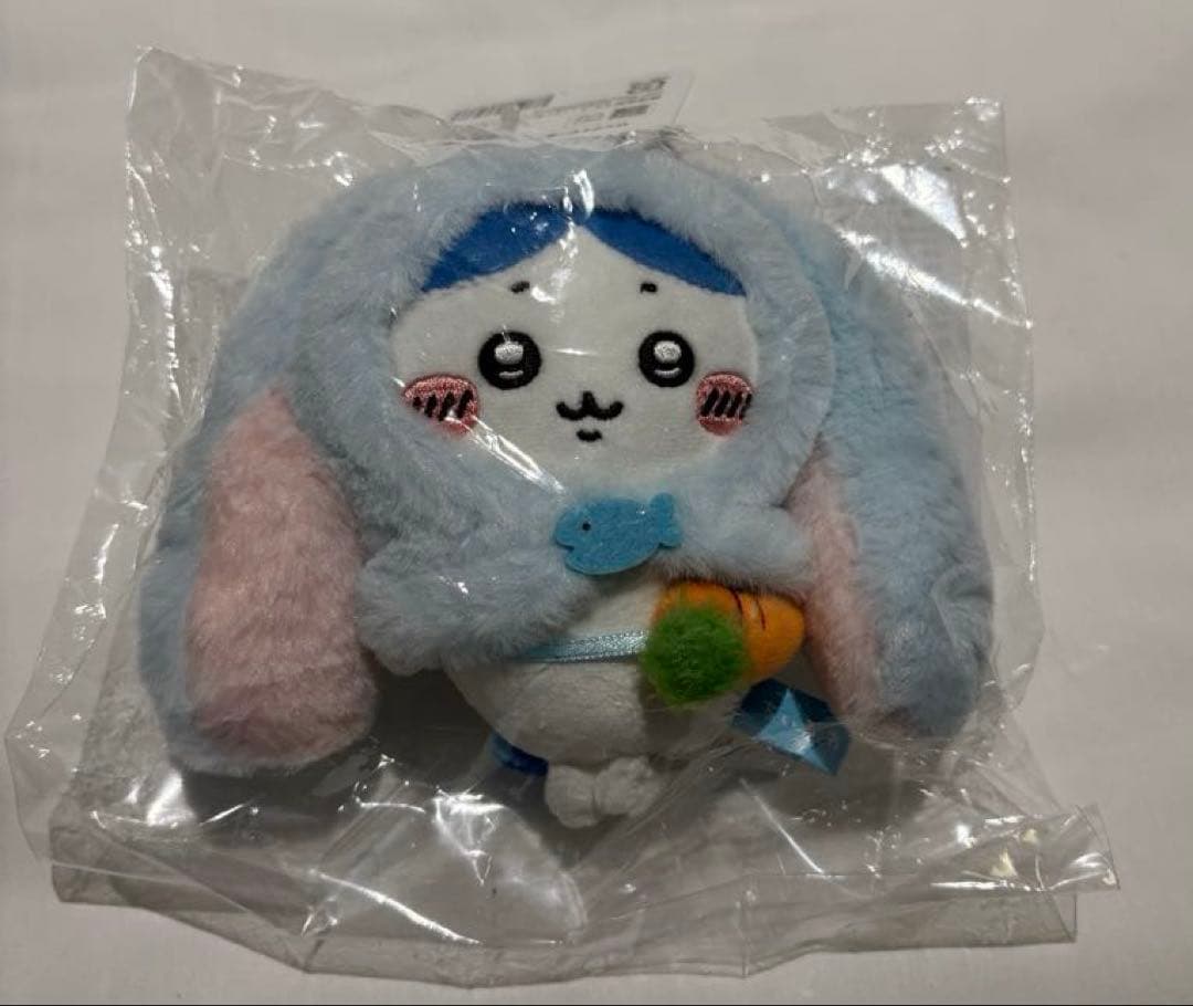 【台湾限定】ちいかわ　ロップイヤーなマスコット　ハチワレ　ショッパー付き