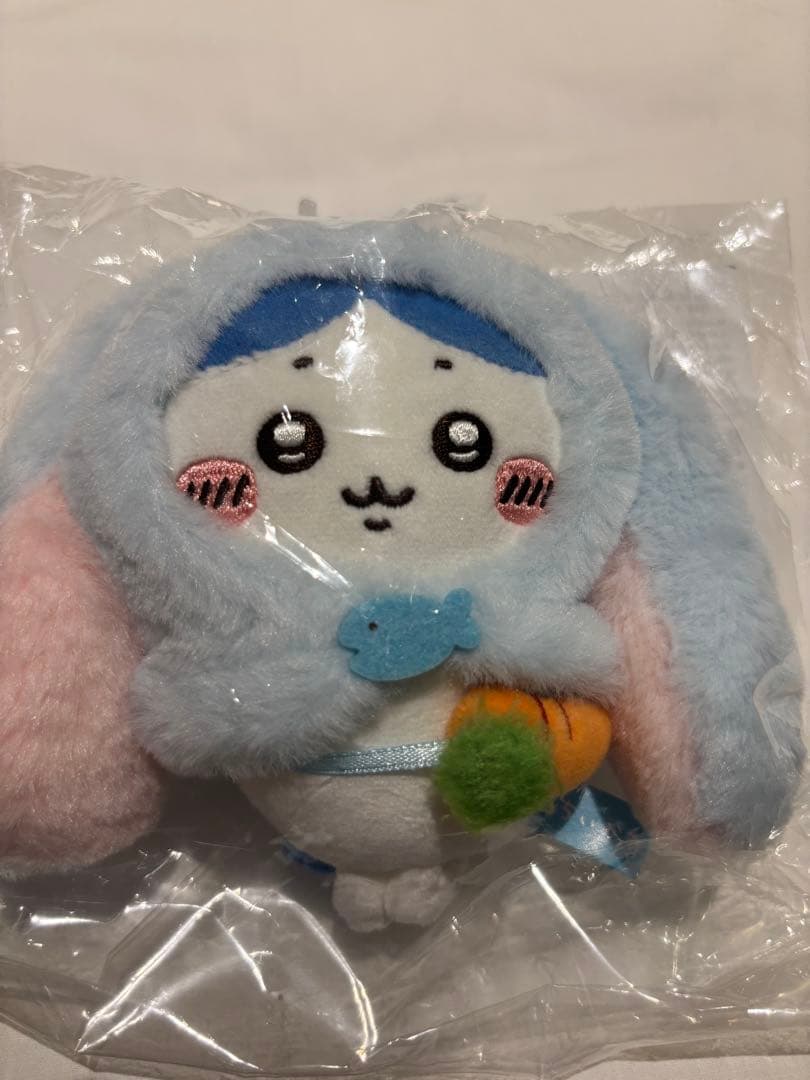 【台湾限定】ちいかわ　ロップイヤーなマスコット　ハチワレ　ショッパー付き