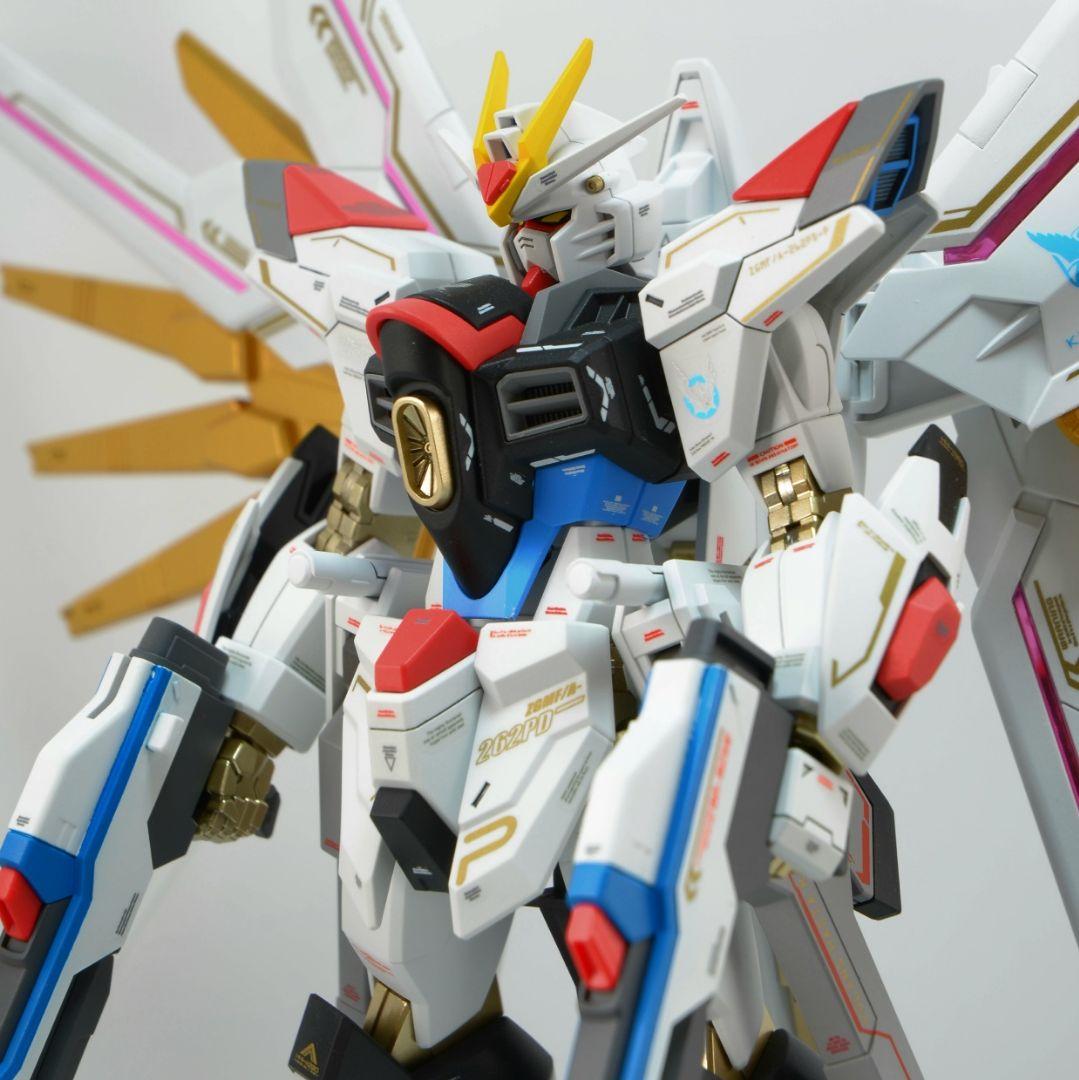HG マイティーストライクフリーダムガンダム 塗装 完成品 ガンプラ
