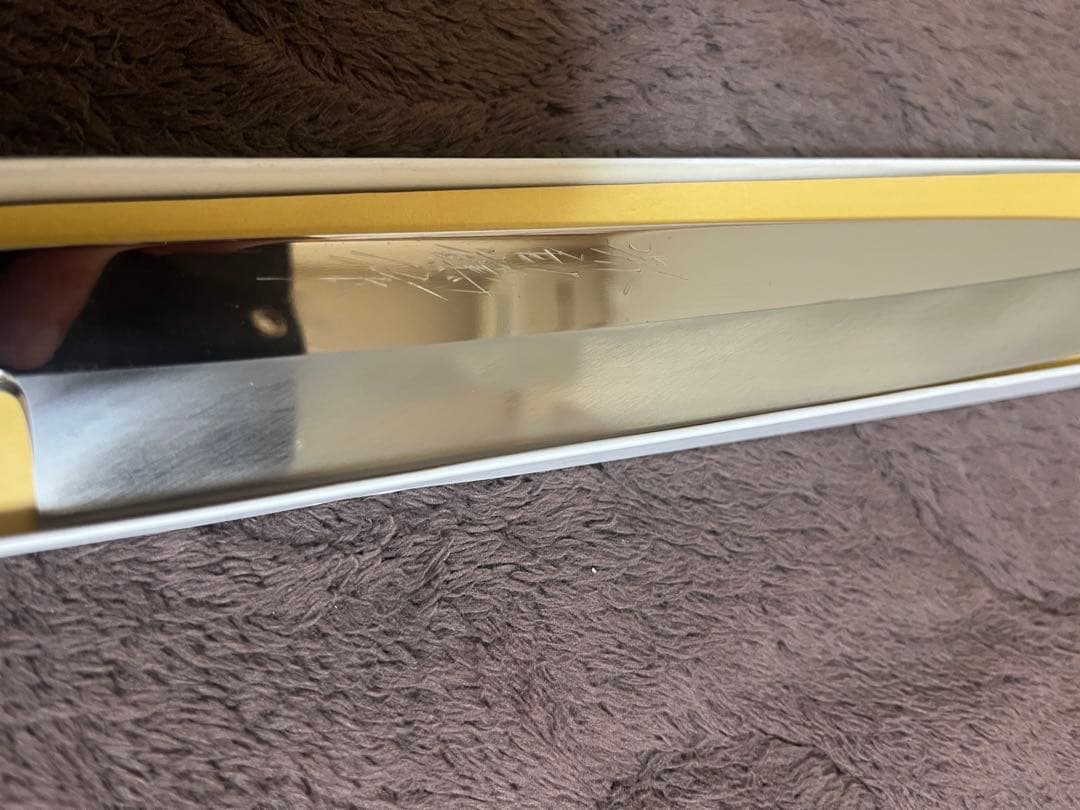 鏡面本焼き柳刃包丁 銀三鋼 9寸黒檀八角柄