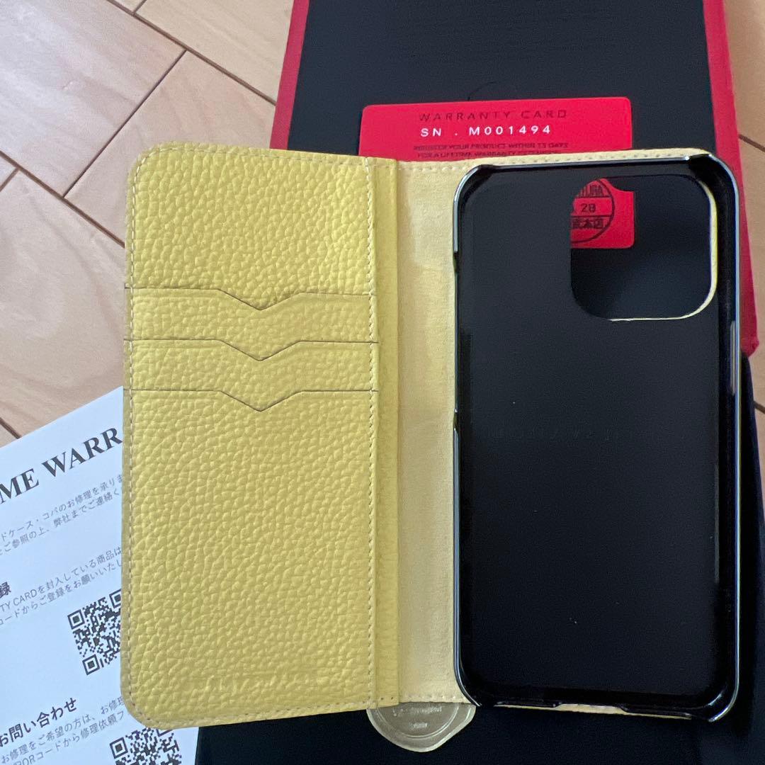 極美品　BONAVENTURA 手帳型 iPhoneケース M001494